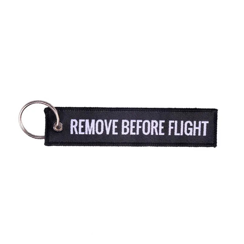 Remove Before Flight Keychain