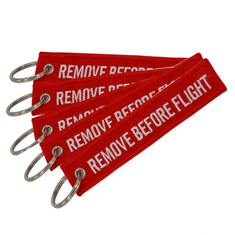 Remove Before Flight Keychain