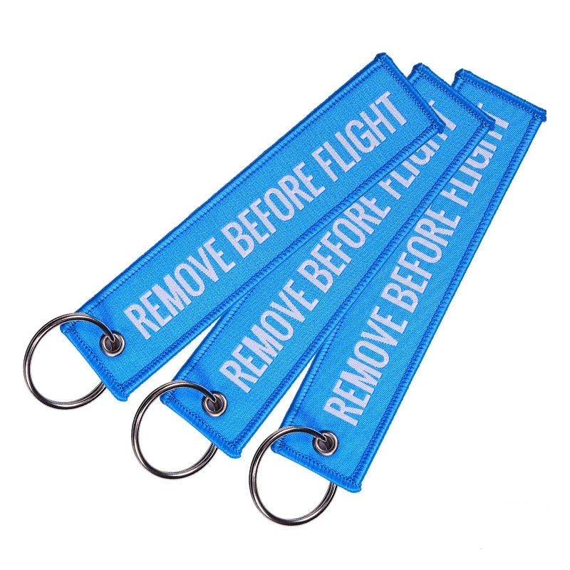 Remove Before Flight Keychain