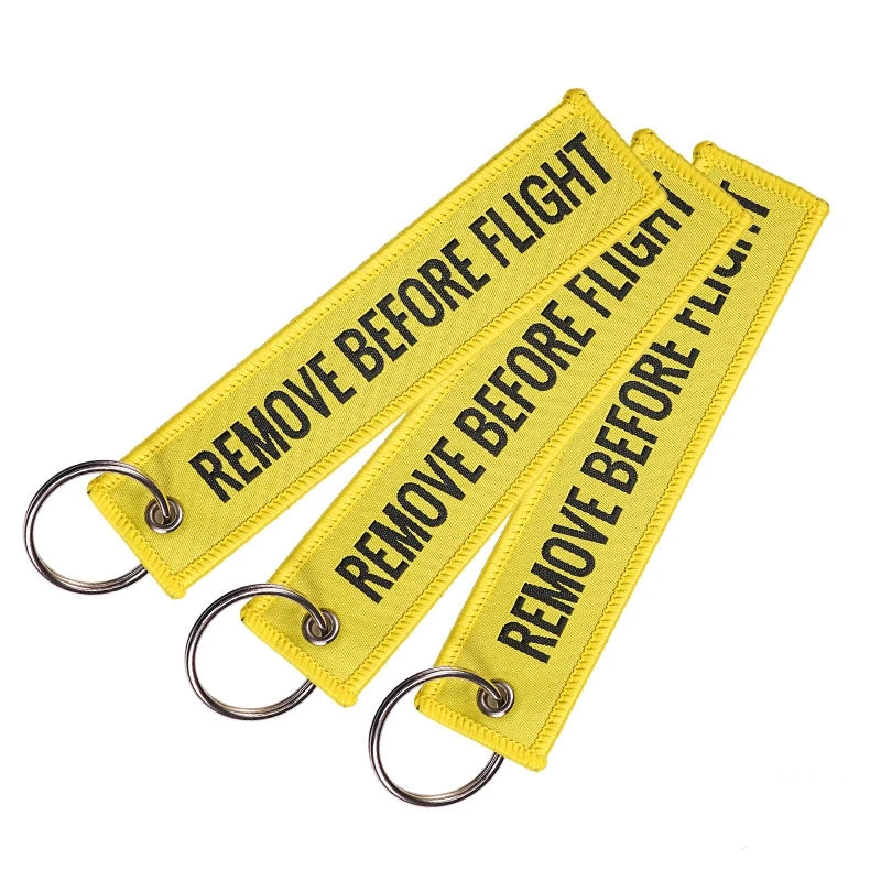 Remove Before Flight Keychain