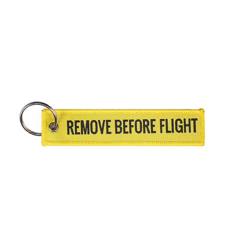Remove Before Flight Keychain
