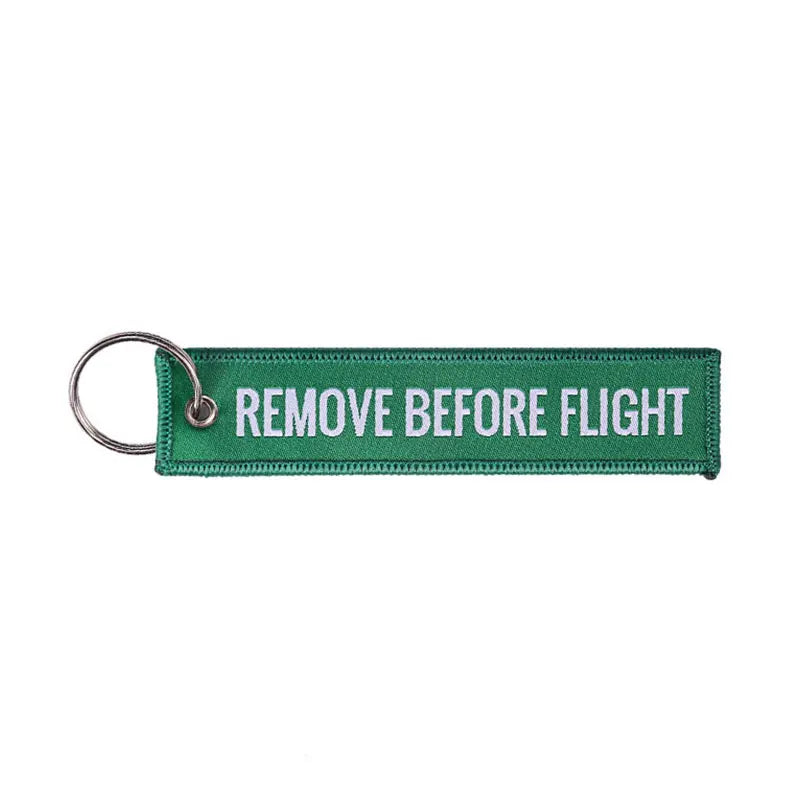 Remove Before Flight Keychain