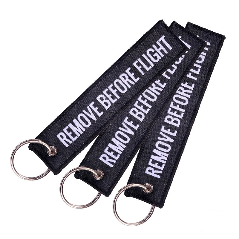 Remove Before Flight Keychain