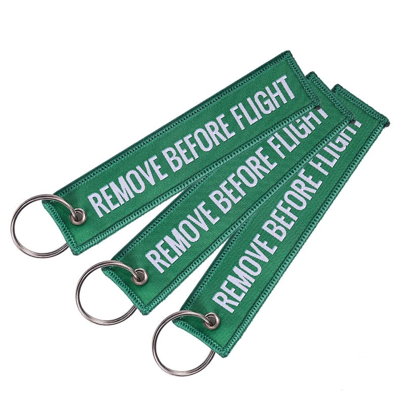 Remove Before Flight Keychain