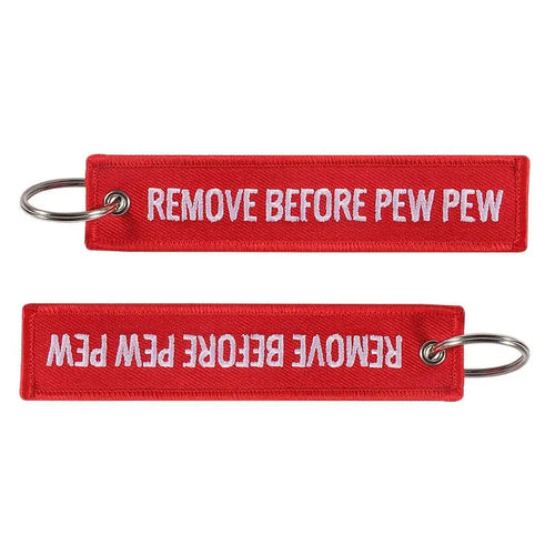 Remove Before Flight Keychain