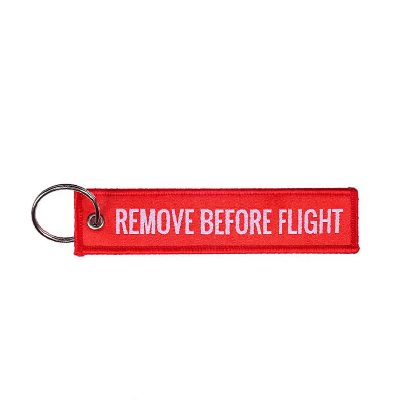 Remove Before Flight Keychain